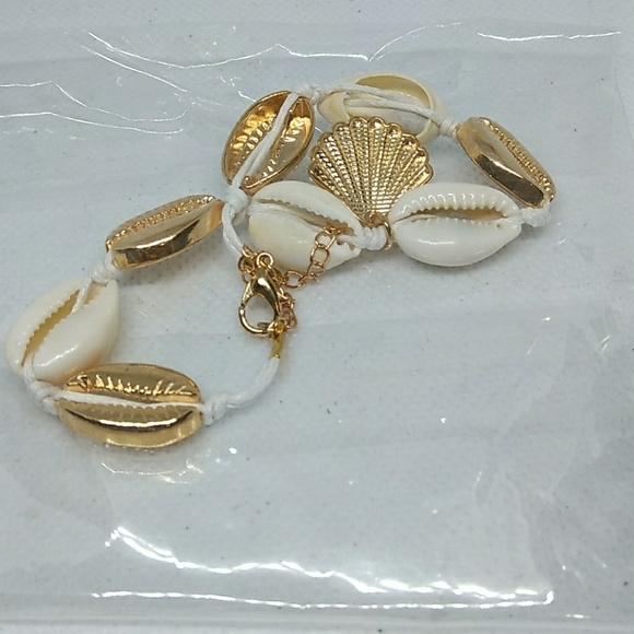 Seashell Ankle Bracelet NWOT BOHO Jewlery - Picture 4 of 8